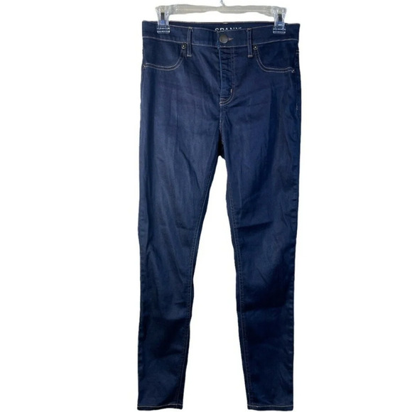 SPANX By Sara Blakely The Slim X Ankle Jeans Dark Blue Womens Size 28 (6) SD6615 - Picture 1 of 7